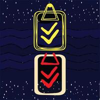 Abstract Up and Down Arrows Visual Representation of Progress vector