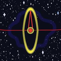 Cosmic Gateway A Celestial Portal vector