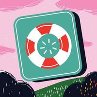 Loading Icon Life Ring in App Design vector