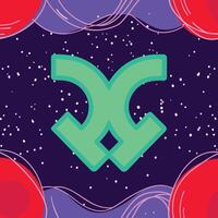 Abstract Dual Arrows Download Upload Concept vector