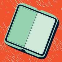 Dual-Compartment Container Portable Storage Solution vector