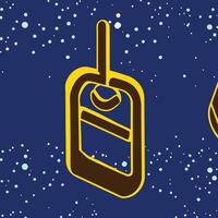 Abstract Geometric Tag Design with Night Sky Background vector