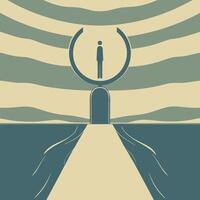 Path to the Portal A Journey of Self-Discovery vector