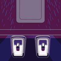 Dual Dispensers Abstract Illustration vector