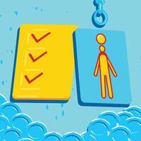 Checklist for Self-Assessment Improving Personal Development vector