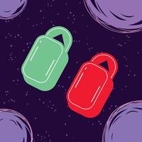 Abstract Colorful Shapes in Space A vibrant design vector