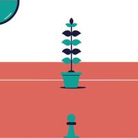 Growth, Strategy, and Planning A Visual Metaphor vector