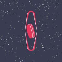 Abstract Geometric Pill in Clamp Design vector