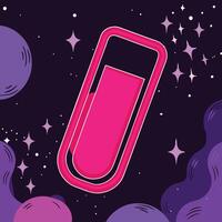 Cosmic Clip Abstract Art in Space vector