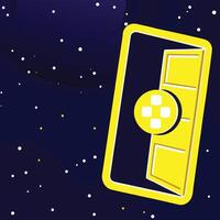 Cosmic Doorway A Journey Through Abstract Space vector