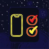 Mobile Phone Application Approval Process vector