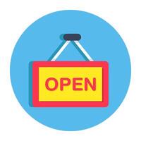Modern design icon of open Board vector