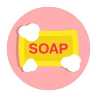 A creative design icon of soap available for instant download vector