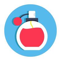 A unique design icon of perfume vector