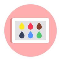 Modern design icon of eyeshadow kit vector