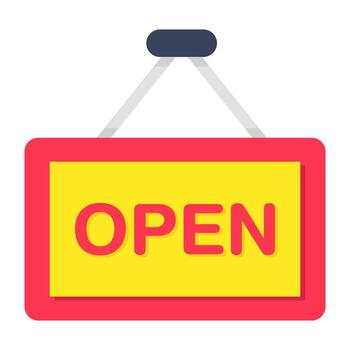 Modern design icon of open Board vector