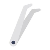 Modern design icon of tweezer vector