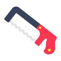 A woodcutting tool icon, design of saw vector