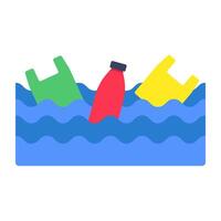 Perfect design icon of water pollution vector