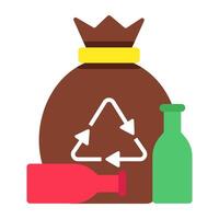 Unique design icon of garbage refresh vector