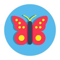 An icon design of butterfly vector