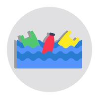 Perfect design icon of water pollution vector