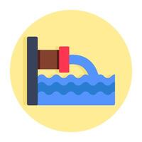 Modern design icon of waste water vector