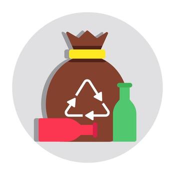 Unique design icon of garbage refresh vector