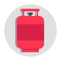 Trendy design of gas cylinder vector