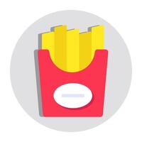Creative design icon of fries vector