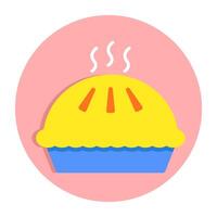 Modern design icon of apple pie vector