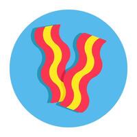 A trendy design icon of bacon vector
