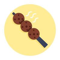 A trendy design icon of dango vector