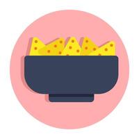 An icon design icon of nachos vector