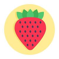 A trendy design icon of strawberry vector
