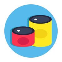 An icon design of canned food vector