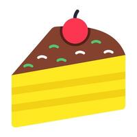 Modern design icon of cake slice vector