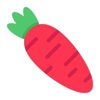 A beautiful design icon of carrot vector