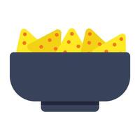 An icon design icon of nachos vector