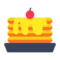A beautiful design icon of cake vector