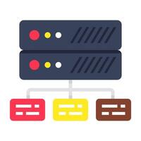 An icon design of server network vector