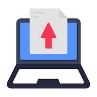 design of online file uploading vector