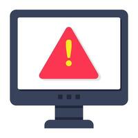 An icon design of system error vector