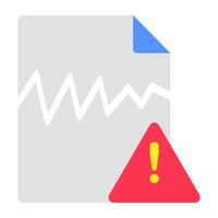 Trendy design icon of file error vector