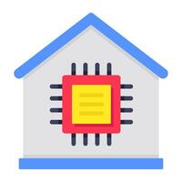 A unique design icon of smart home vector