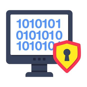 An icon design of secure binary code vector