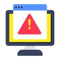 Creative design of web error isolated on white background vector