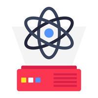 Trendy design of hologram, flat editable icon vector