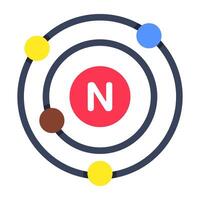 Creative design icon of atom shell vector