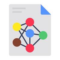 Modern design icon of science file vector